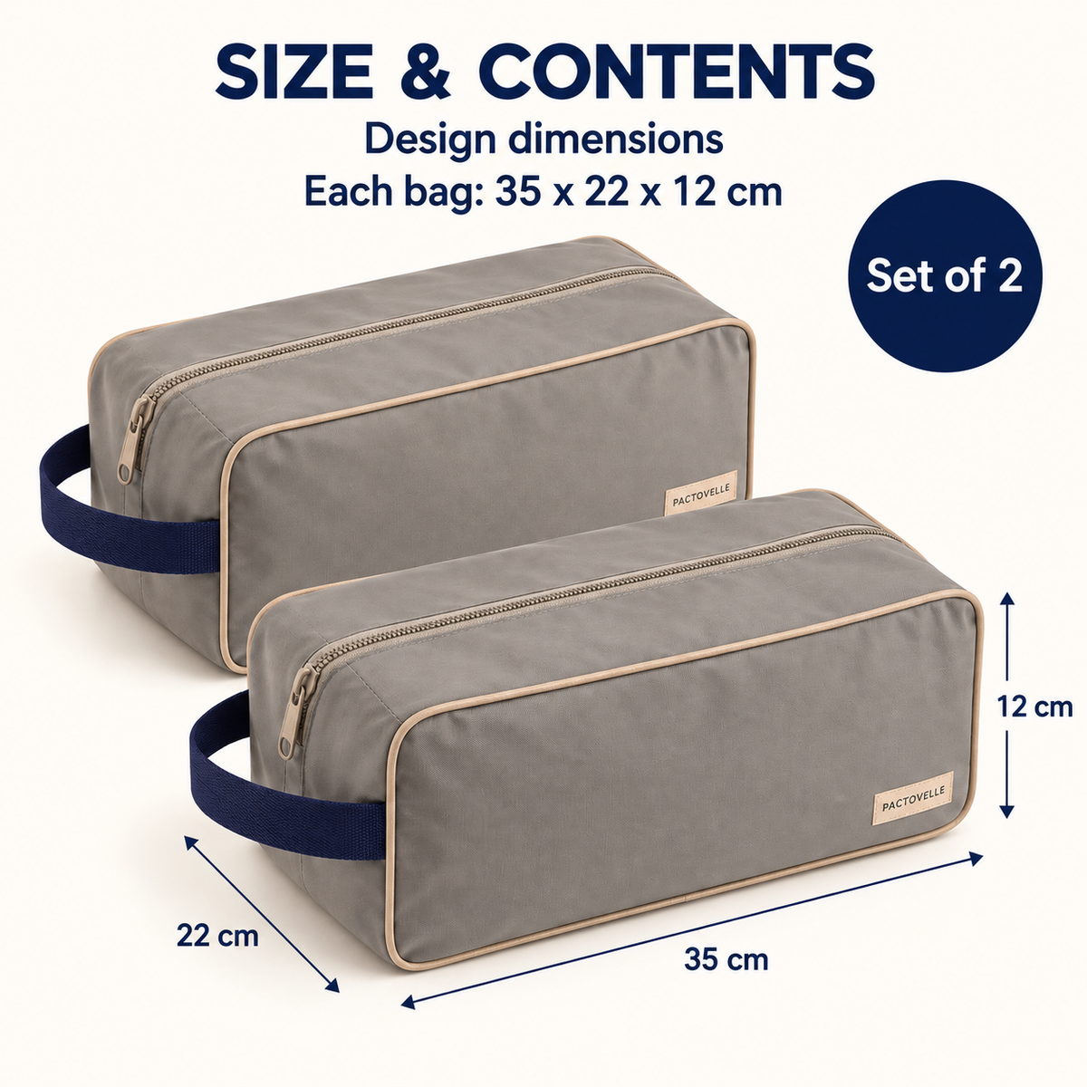Travel Shoe Bags — Set of 2