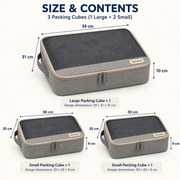 Mesh Packing Cubes — Set of 3