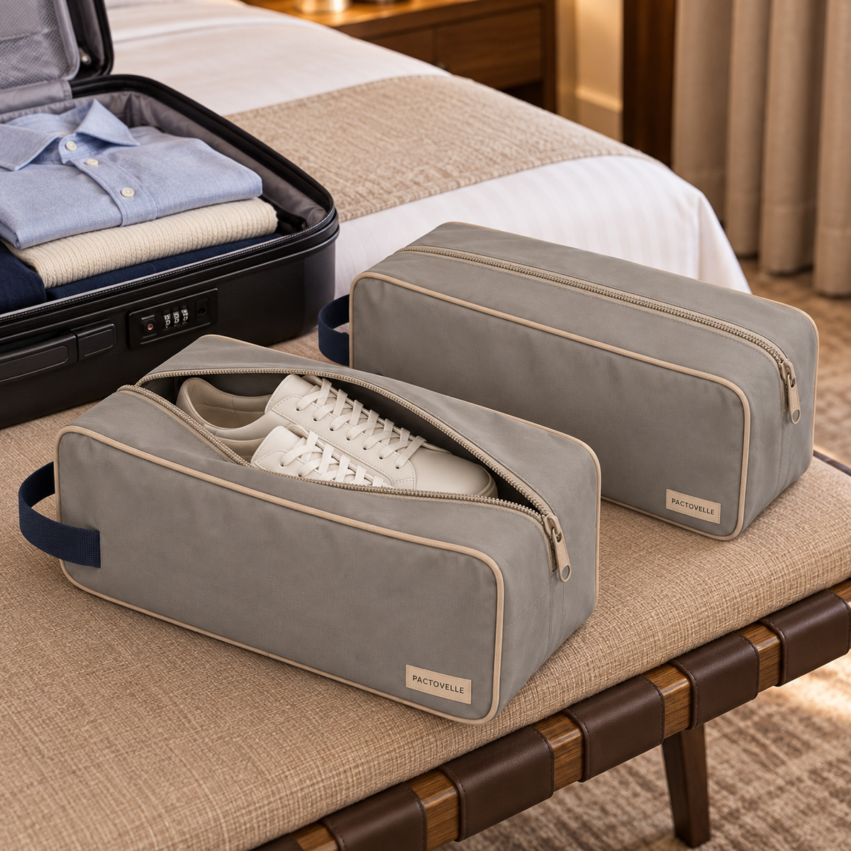 Travel Shoe Bags — Set of 2