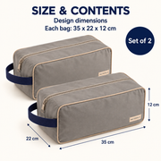 Travel Shoe Bags — Set of 2